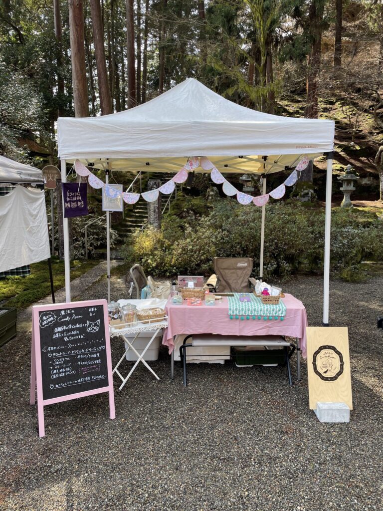 東光寺ねこ日和での出店風景